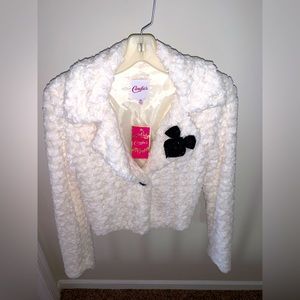 BRAND NEW CANDIES XS FUR JACKET.